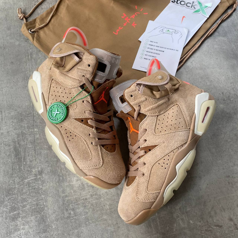 Travis Scott x Air Jordan 6 Retro 'British Khaki' Main Image